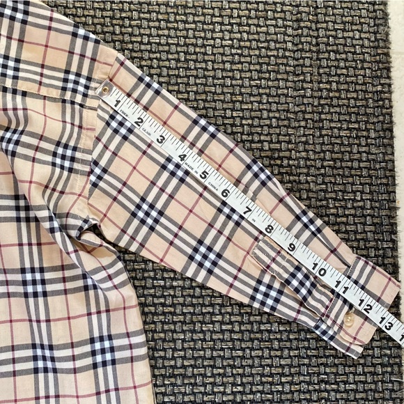 BURBERRY Upscale Boys L/S Nova Check Button Down🔥EUC/Flawless/ Size 4🔥 - Picture 6 of 15
